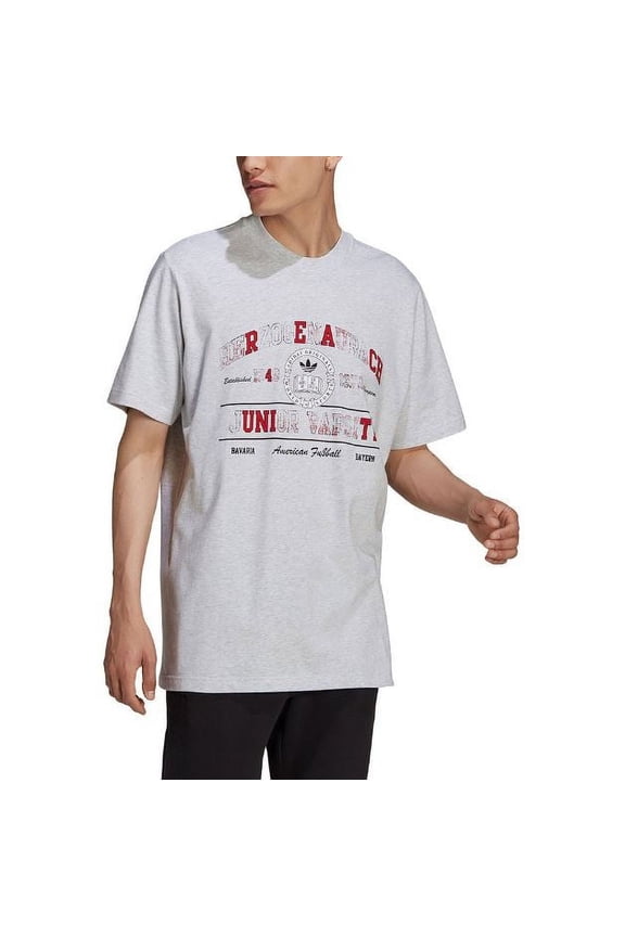 Men's College Tee, Originals T-Shirts, Light Grey Heather, Small