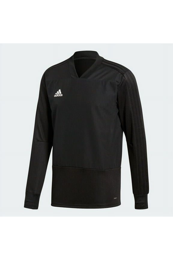 Men's Condivo 18 Player Focus Football Training Top Black CG0380