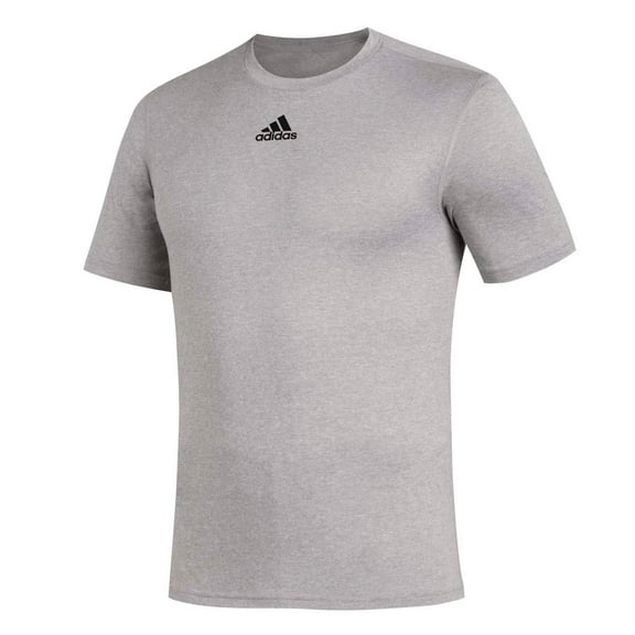 Adidas Men's Creator SS Athletic Tee T-Shirt Moisture Wick Drop Tail (Gray, XL)