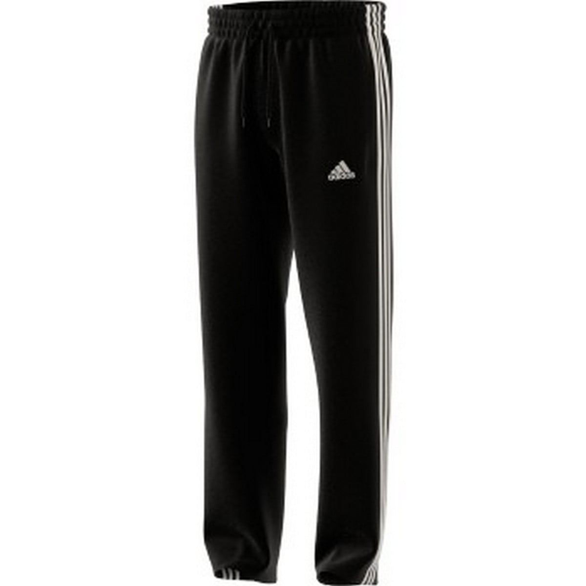 Adidas Men's Essential 3-Stripe Open Hem Fleece Pants - Walmart.com