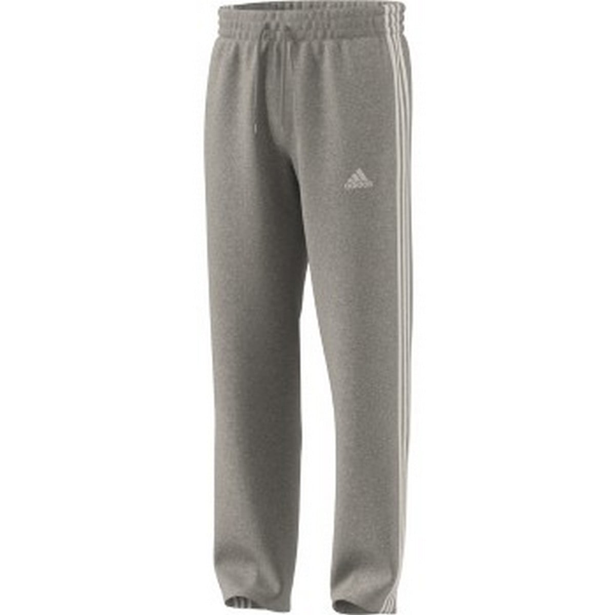 Adidas Men's Essential 3-Stripe Open Hem Fleece Pants - Walmart.com