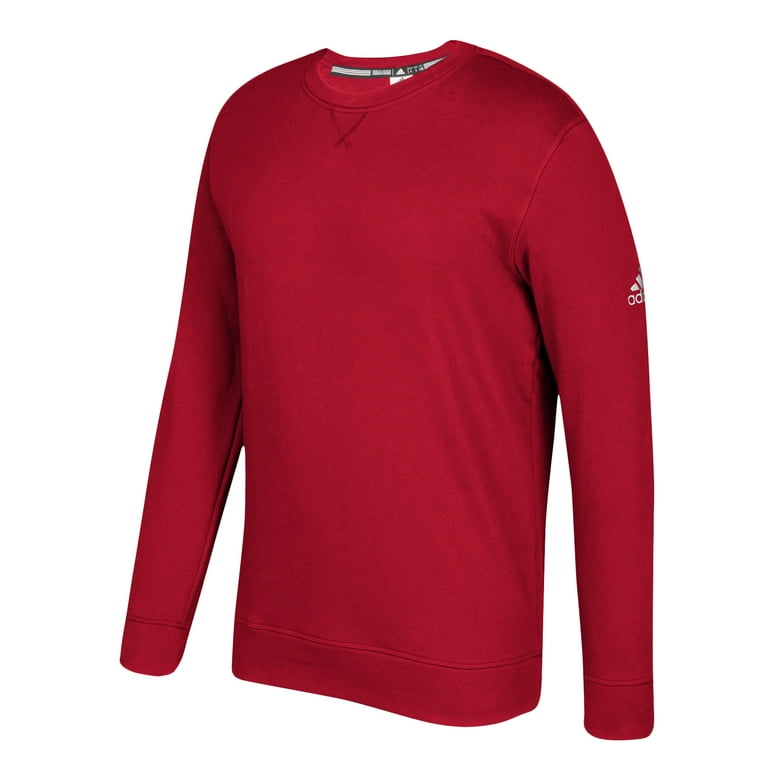 Adidas Men s Essential Fleece Pullover Crew Neck Sweatshirt Power Red 2XL