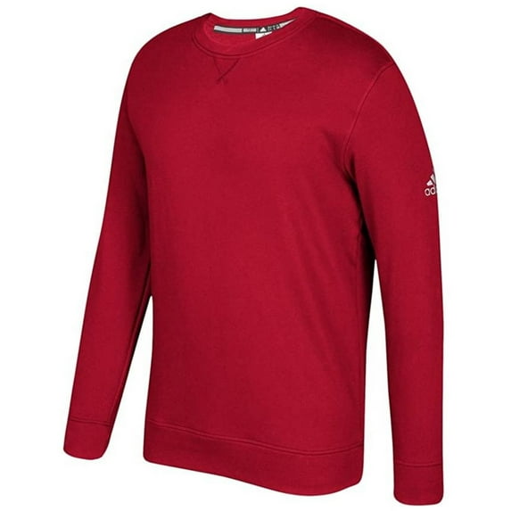 Adidas Men's Essential Fleece Pullover Crew Neck Sweatshirt - Power Red (3XL)