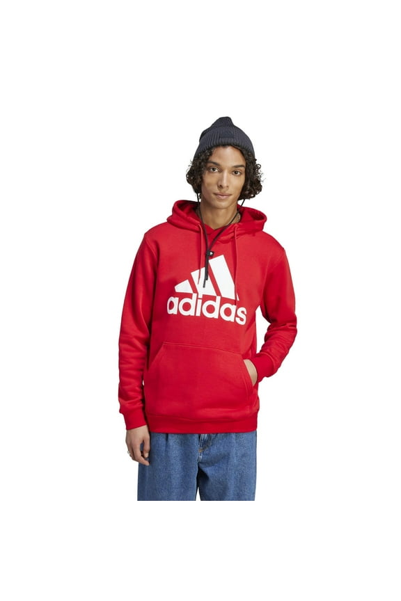 Men's Essentials Big Logo Fleece Hoodie 2XL Scarlet