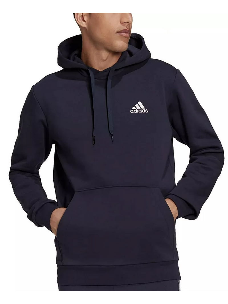 Adidas Men's Essentials Fleece Hoodie, Legend Ink/White, 3X-Large