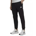 thumbnail image 1 of Adidas Men's Essentials Fleece Regular Tapered Pants, Black/White, Small, 1 of 4