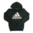 thumbnail image 1 of Adidas Men's Essentials French Terry Big Logo Hoodie (Black/White, XL), 1 of 1