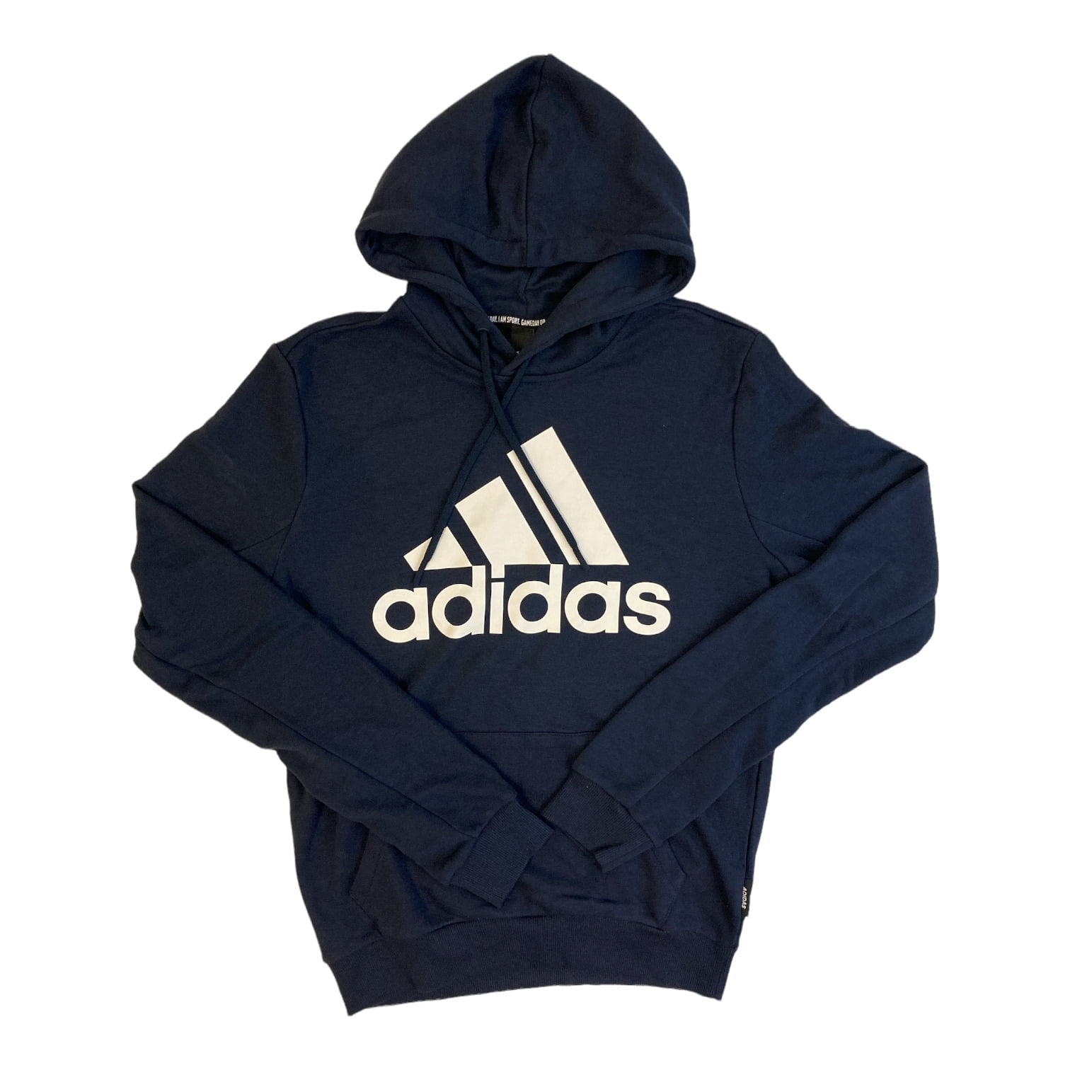 Adidas Men's Essentials French Terry Big Logo Hoodie (Blue/White