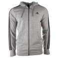 thumbnail image 1 of Adidas Men's Essentials Full-Zip Brushed Fleece Hoodie Hoody (Heather Gray XL), 1 of 2