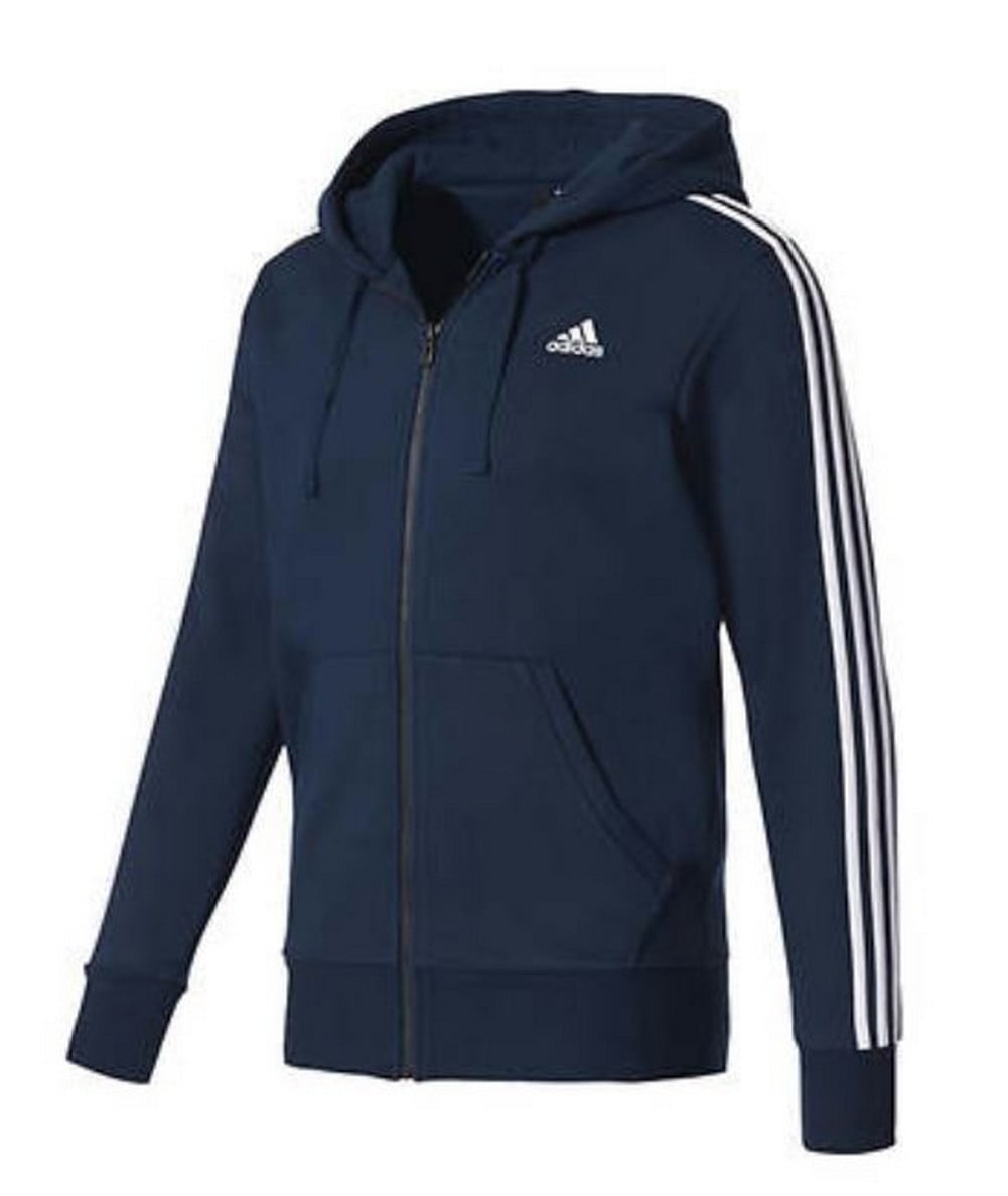 Adidas Men's Essentials Full-Zip Brushed Fleece Hoodie Hoody