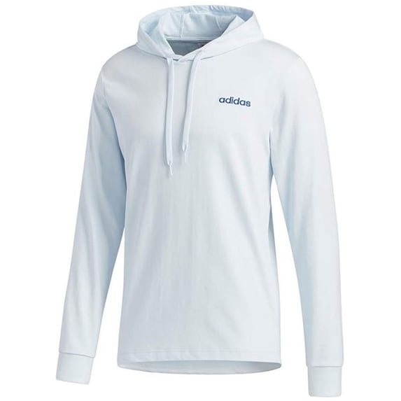 Adidas Men's Essentials Lightweight Pullover Hooded Sweatshirt Sky/Royal � (2XL)