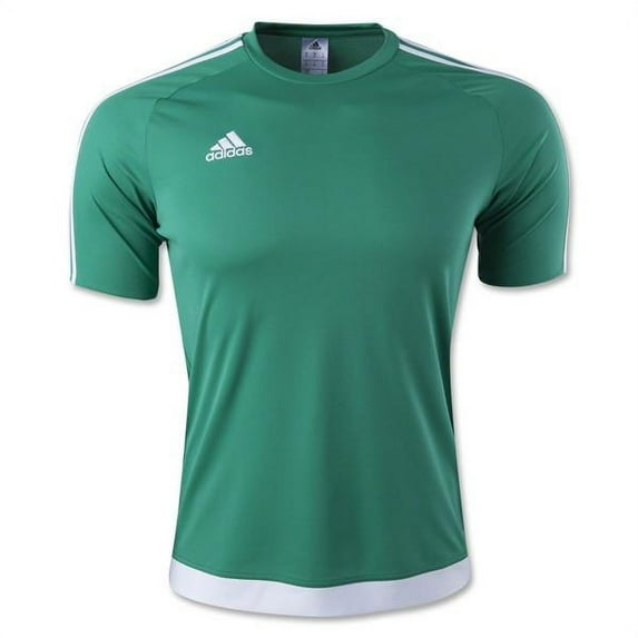 Adidas Men's Estro 15 Soccer Jersey T-Shirt Bold Green/White Size Large