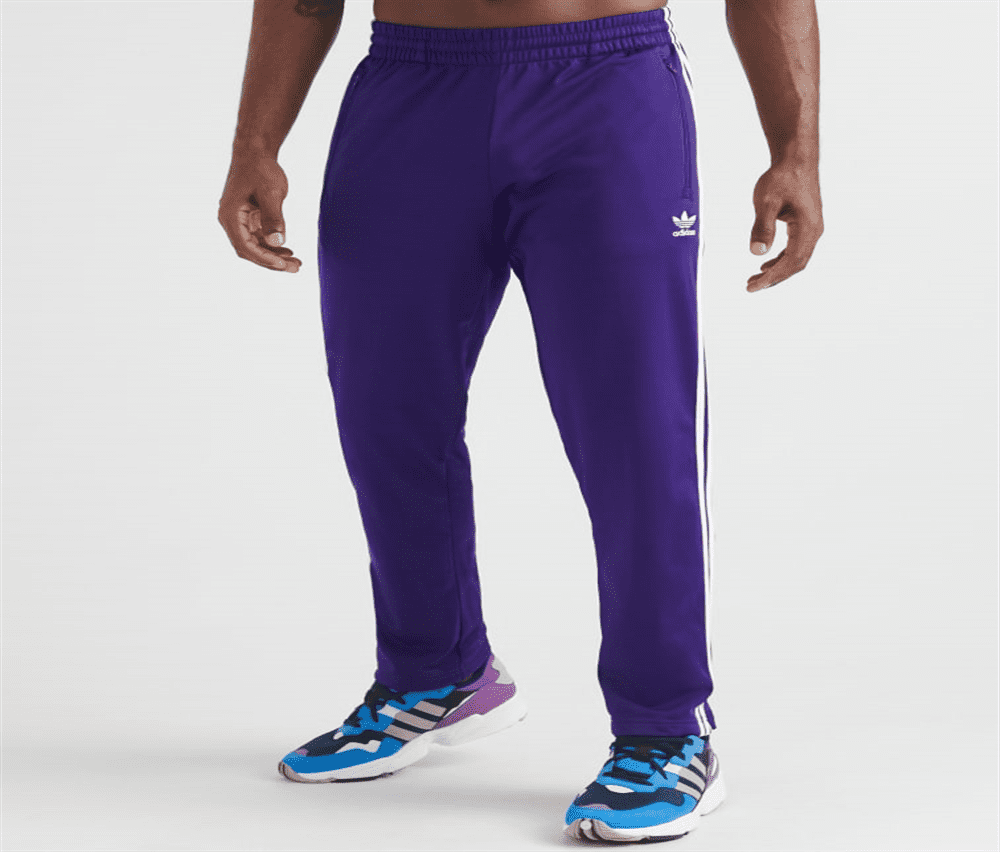Adidas Men's Firebird Track Pants Purple Size Medium