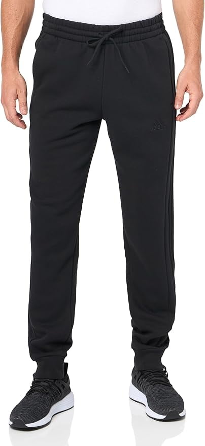 Adidas Men’s Fleece Sweat Pants Size L Tall (33X34)Black Tapered Leg Regular Fit
