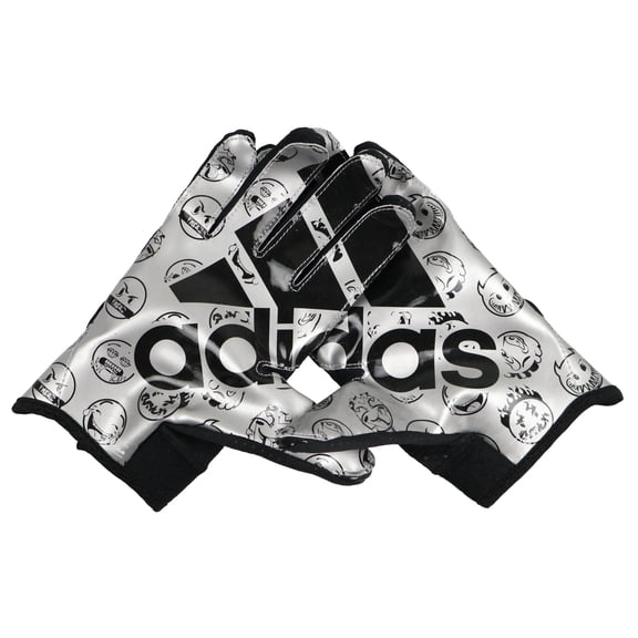 Adidas Men's Freak 5 Padded Football Receiver Gloves X-Large Black Silver