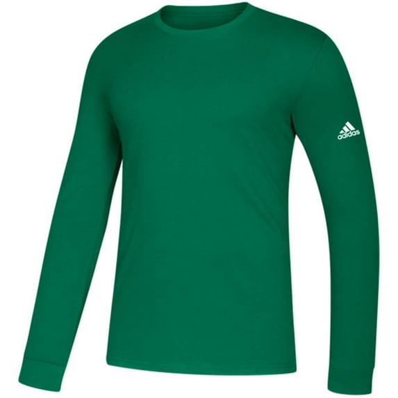 Adidas Men's Go To Performance Climalite Long Sleeve Active Tee Sport T-Shirt, Green, 2XL
