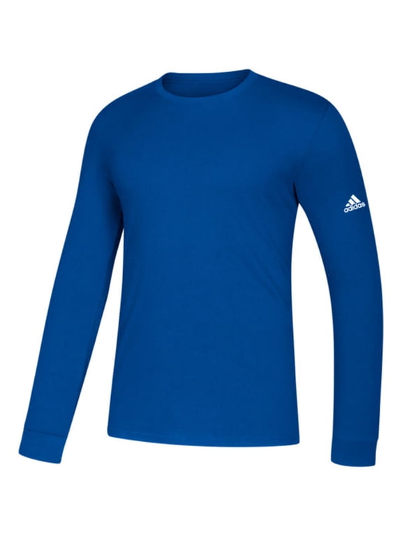 Men's Go To Performance Climalite Long Sleeve Active Tee Sport T-Shirt, Royal, S