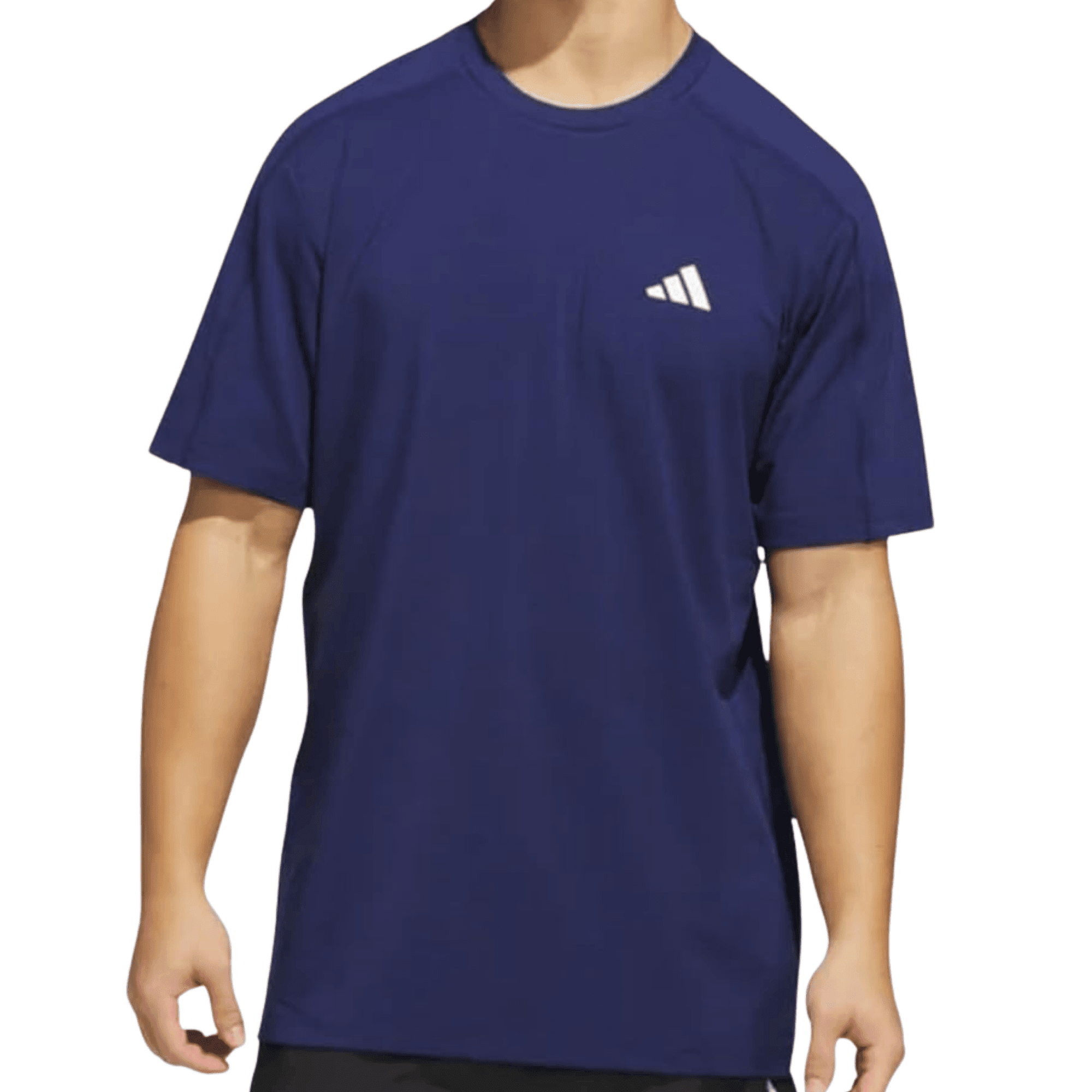 Adidas Men’s Lightweight Performance T-Shirt, Regular Fit, Moisture-Wicking, Dark Blue, Medium