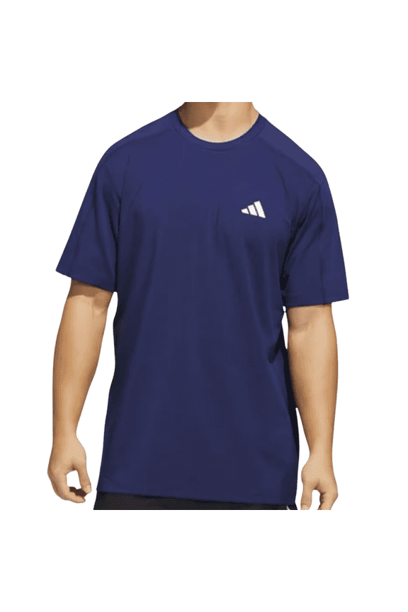 Mens Lightweight Performance T-Shirt, Regular Fit, Moisture-Wicking, Dark Blue, Medium