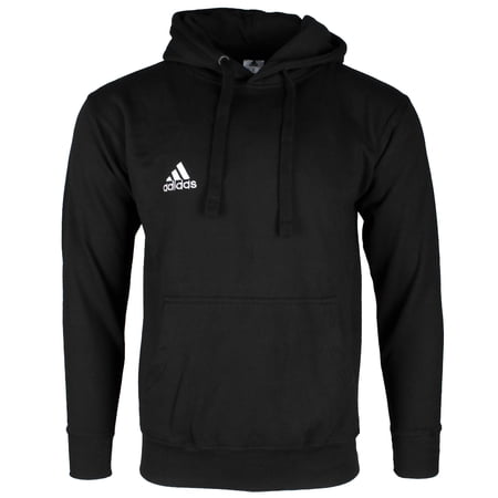 Adidas Men's Logo Long Sleeve Front Pocket Coref Pullover Hoodie Black S