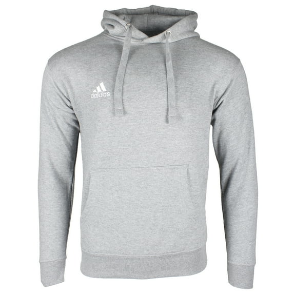 Adidas Men's Logo Long Sleeve Front Pocket Coref Pullover Hoodie Grey XL
