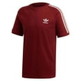 thumbnail image 1 of Adidas Men's Original Embroidered Trefoil 3 Stripe California T-Shirt Rust Red M, 1 of 3