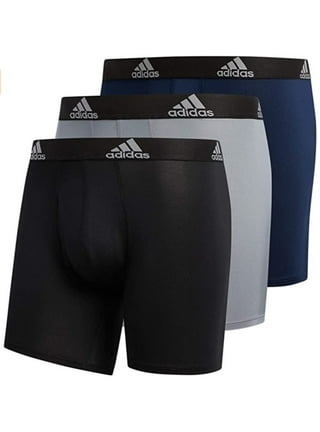 Adidas Men's Performance Boxer Brief Underwear (3-Pack) - Blue