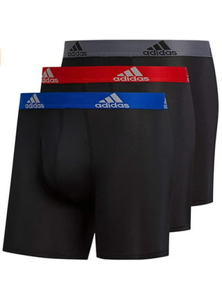 Adidas Men's Sport Mesh Boxer Brief Underwear (3-Pack) � Black/Onix