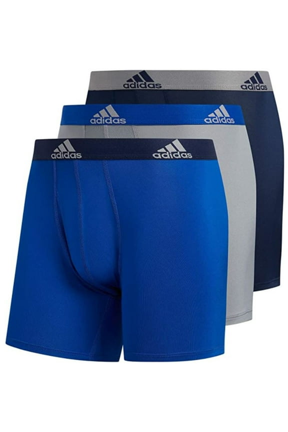 Men's Performance Boxer Brief Underwear (3-Pack) - Royal/Grey/Navy