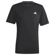 Adidas Mens Performance Short Sleeve Athletic T-Shirt, Black, Size XL