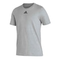 thumbnail image 1 of Adidas Men's Pregame Badge of Sport Short Sleeve Tee Gray Heather | Black L, 1 of 1