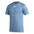 thumbnail image 1 of Adidas Men's Pregame Badge of Sport Short Sleeve Tee Light Blue | White S, 1 of 2