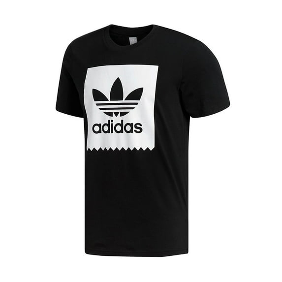 Adidas Men's Short Sleeve Blackbird Trefoil Graphic Logo Active T-Shirt Black S