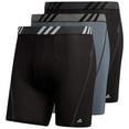 thumbnail image 1 of Adidas Men's Sport Mesh Boxer Brief Underwear (3-Pack) � Black/Onix/Black (M), 1 of 2