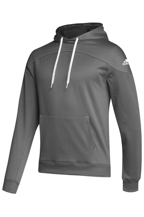 Men's Stadium Aeroready Fleece Embroidered Logo Pullover Hoodie Gray (M)
