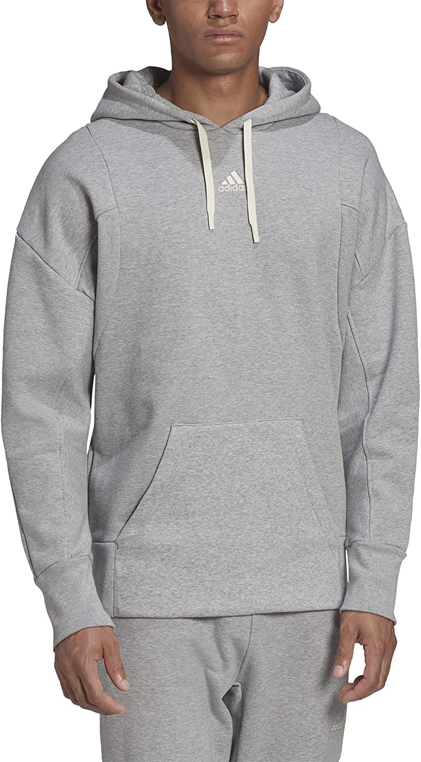 Men's Studio Lounge Fleece Hoodie, Medium Grey Heather, Large