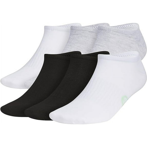 Adidas Men's Superlite Classics No Show Socks, 6 Pack, Large