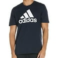 thumbnail image 1 of Adidas Men's T-Shirt Essentials Big Logo Cotton Crewneck Short Sleeve Active Tee, Legend Ink / White, M, 1 of 1