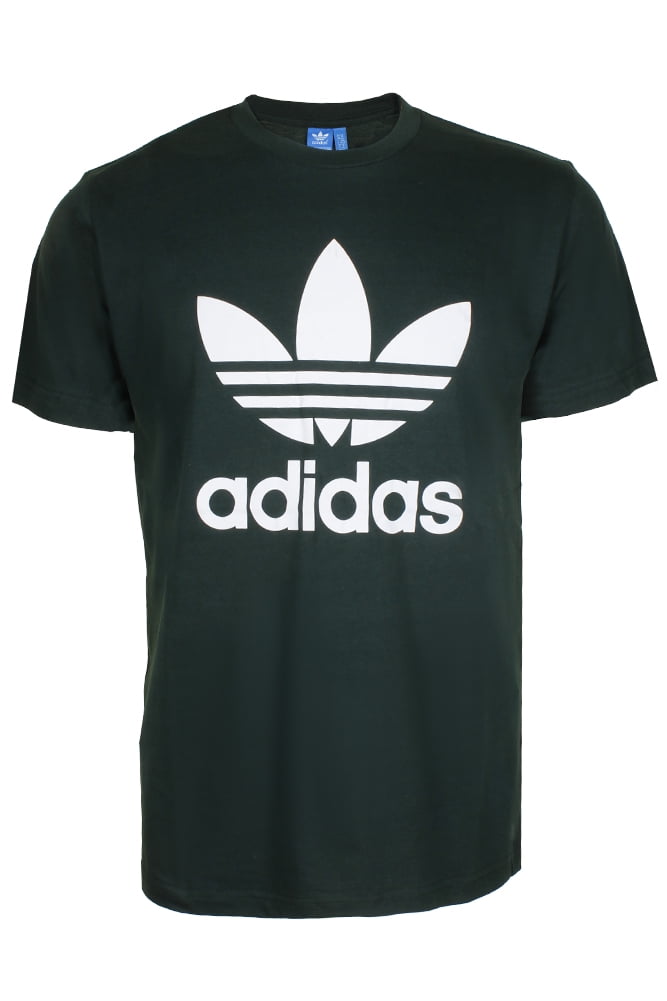 Adidas Men's T-Shirt Trefoil Logo Graphic Athletic Short Sleeve Shirt Green Night S