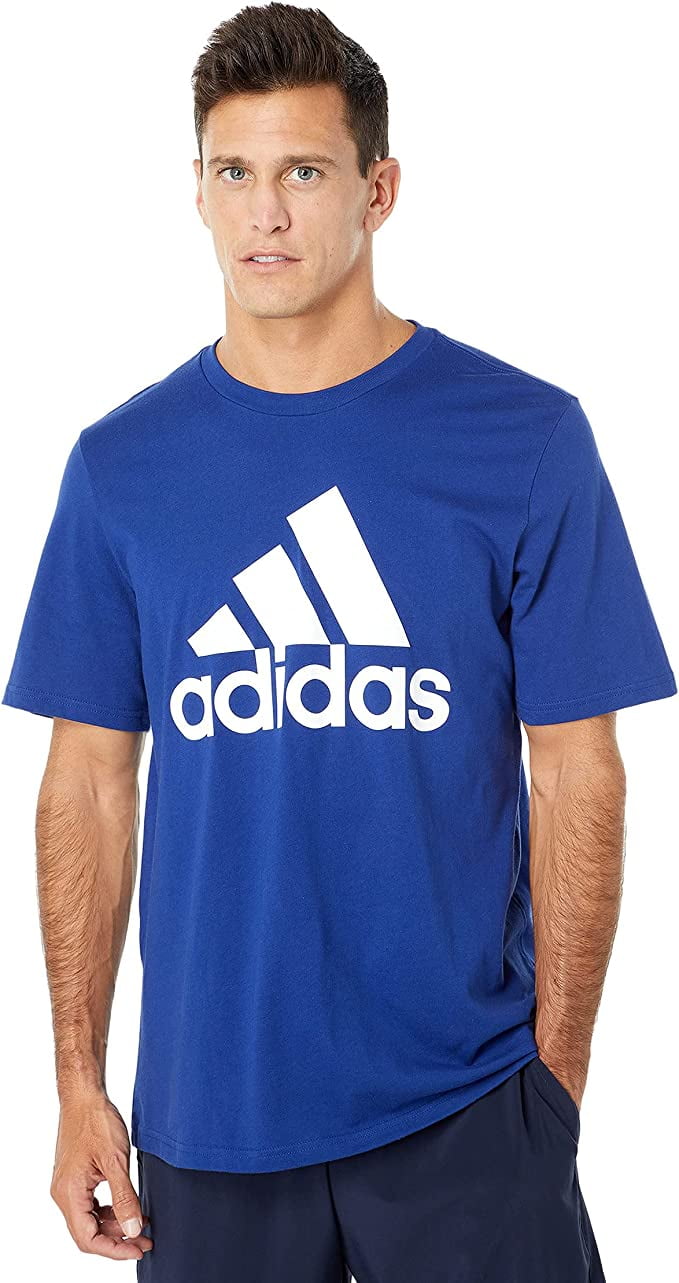 Adidas Men's T shirt Badge of Sport Classic Blue Tee (Small) - Walmart.com