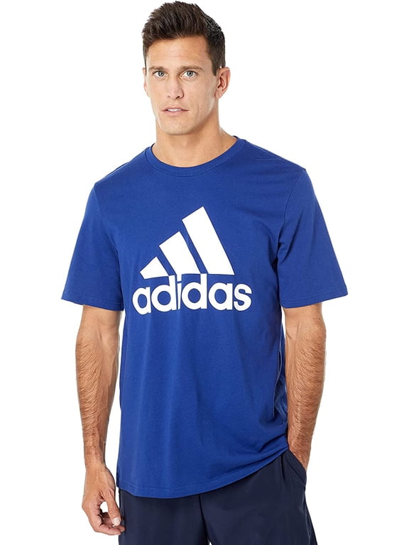 Men's T shirt Badge of Sport Classic Blue Tee (Small)