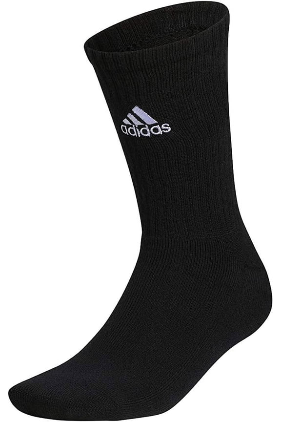 Men's Team Crew King Size Socks 6 Pairs Black 4XL