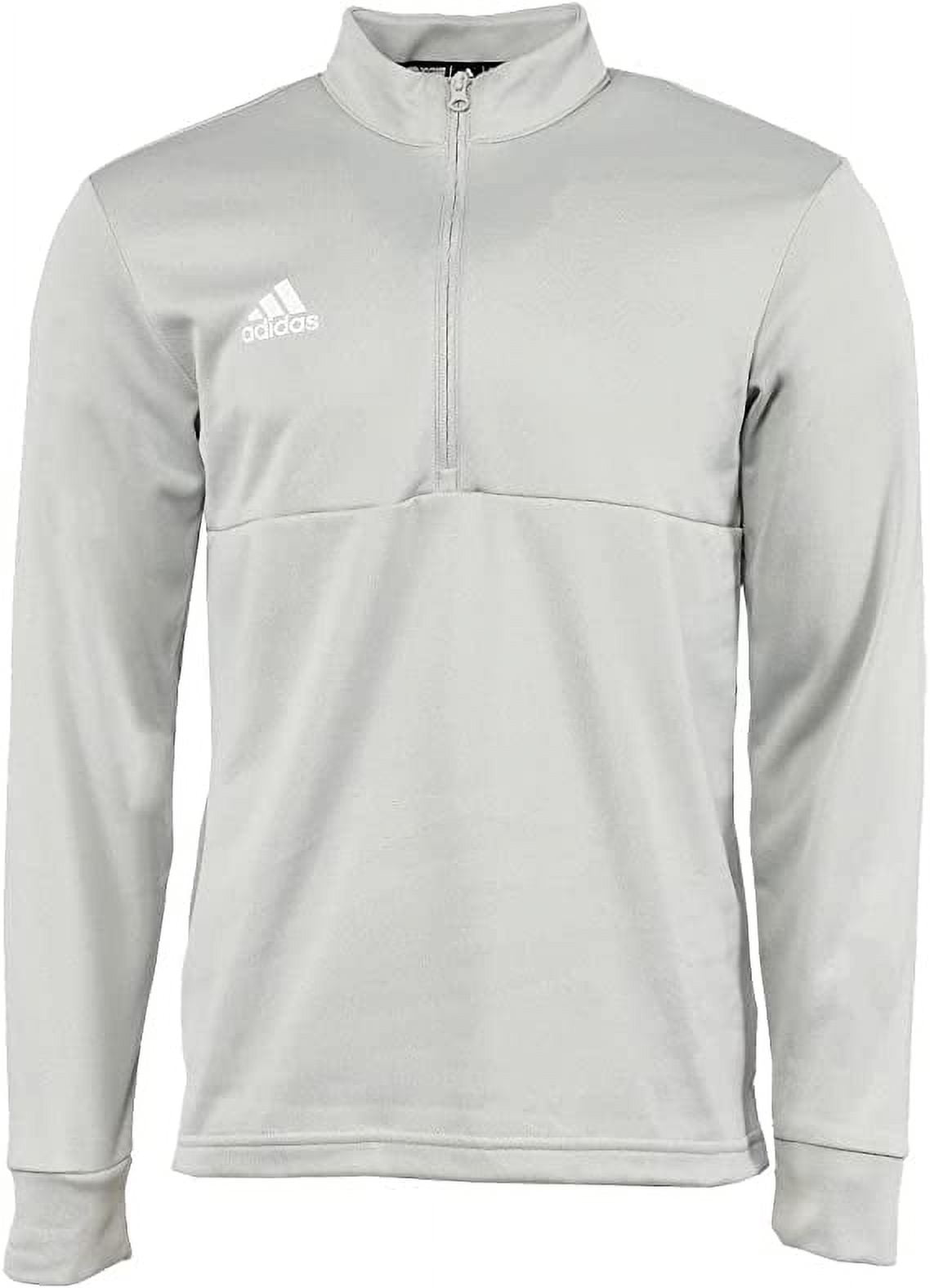 FT3319 Adidas Men's Team Issue 1/4 Zip Pullover Team College Grey/White S