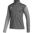 thumbnail image 1 of Adidas Men's Team Issue 1/4 Zip Pullover Gray | Gray 2XL, 1 of 2