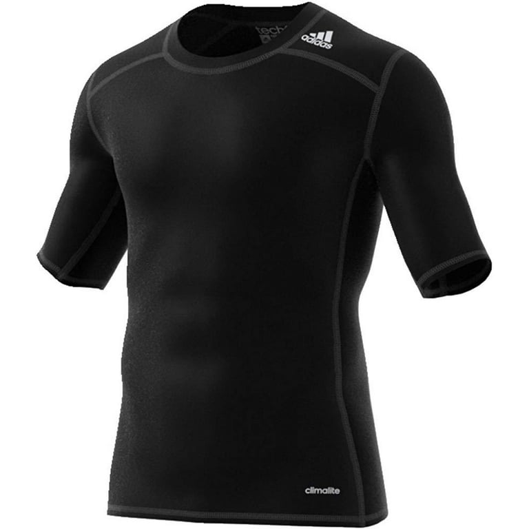 Adidas Men s Techfit Base Layer Short Sleeve Tee Black Walmart