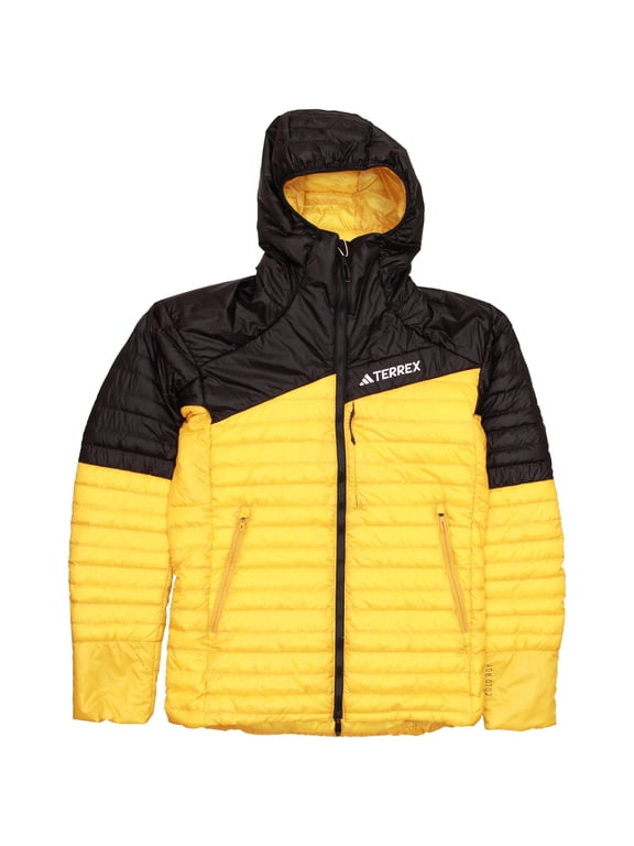 Men's Terrex Techrock Padded Hooded Jacket Yellow/Black S