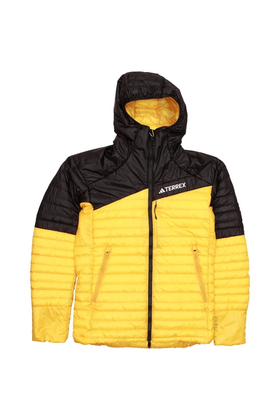 Men's Terrex Techrock Padded Hooded Jacket Yellow/Black S