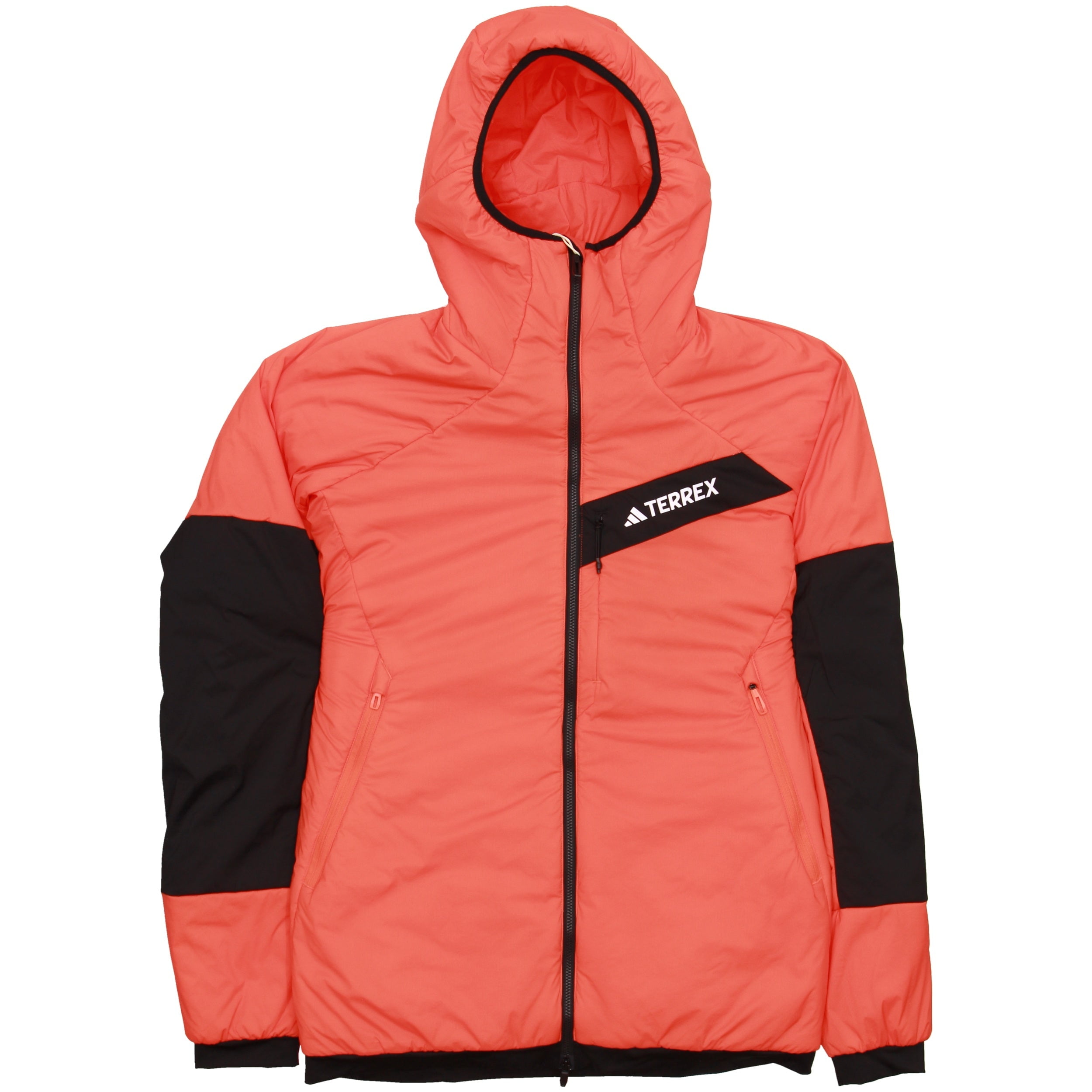 Adidas Men's Terrex Techrock Solid Hooded Jacket Orange M