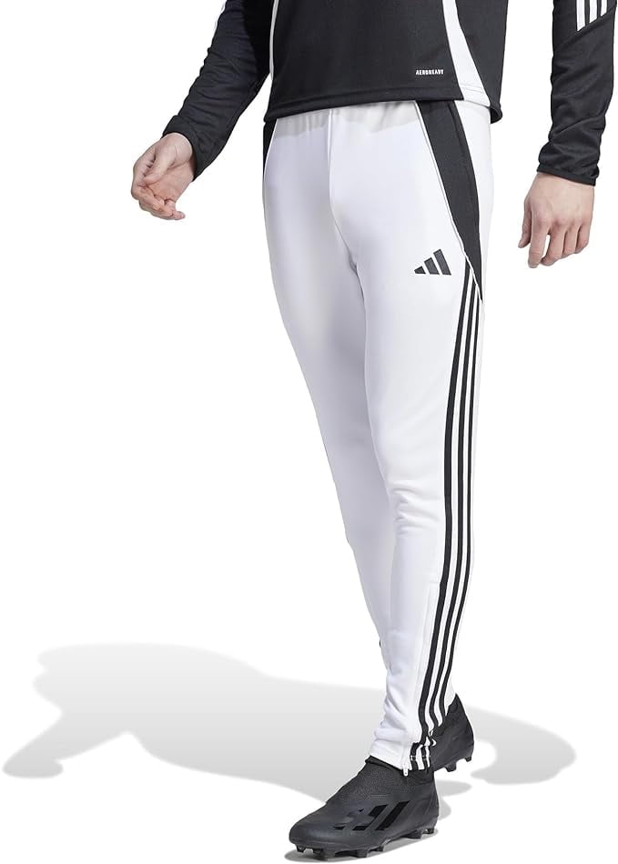 Adidas Men's Tiro 24 Soccer Tracksuit Pants, White/Black