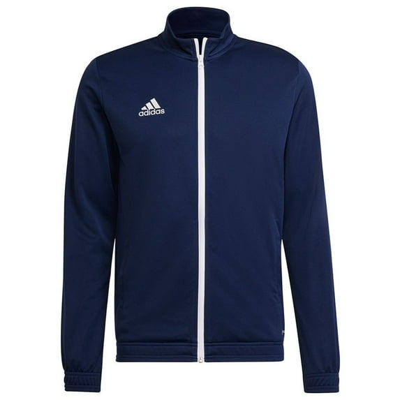 Adidas Men's Track Jacket Entrada 22 Long Sleeve Full Zip Up Athletic Outerwear, Navy, M